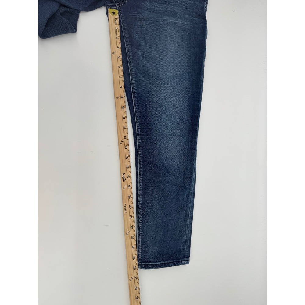 Seven7 Skinny Easy Fit Jeans Womens 10 Medium Wash Blue Denim Stretch Mid Rise - Picture 9 of 10